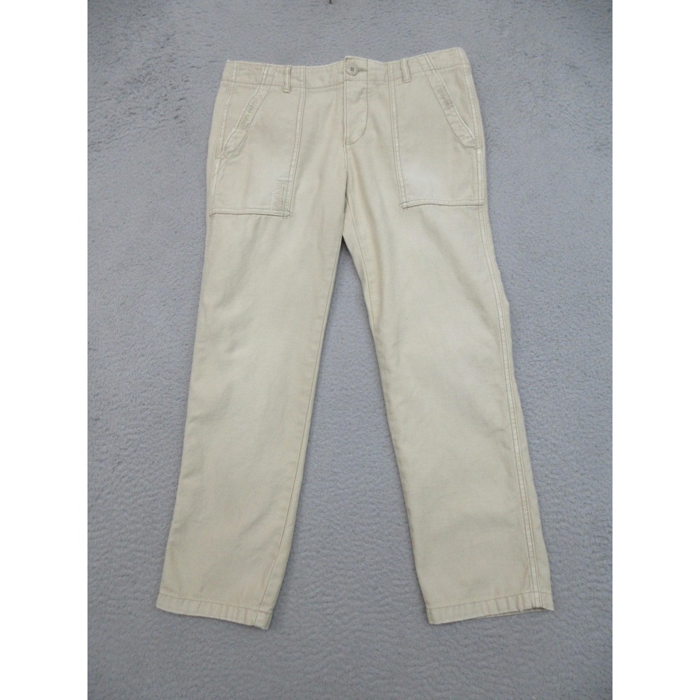 American Eagle Cargo Utility Pant Women 27 Beige Canvas Workwear Gorpcore Casual